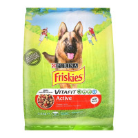 Сухий корм Purina Friskies Active для активних собак, з яловичиною, 2.4 кг Сухий корм Purina Friskies Active для активних собак, з яловичиною, 2.4 кг