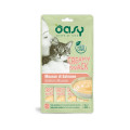 Ласощі Oasy Cat Сreamy для котів усіх вікових груп, лосось, 4 × 15 г