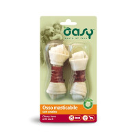 Ласощі Oasy Dog Chewy Bone M для дорослих собак середніх порід, качка, 54 г Ласощі Oasy Dog Chewy Bone M для дорослих собак середніх порід, качка, 54 г