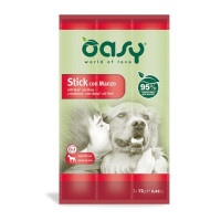 Ласощі Oasy Dog Stick для собак усіх вікових груп та порід, яловичина, 3 × 12 г Ласощі Oasy Dog Stick для собак усіх вікових груп та порід, яловичина, 3 × 12 г