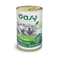 Вологий корм Oasy Dog Wet OAP Adult Medium/Large для дорослих собак середніх та великих порід, кролик, 400 г Вологий корм Oasy Dog Wet OAP Adult Medium/Large для дорослих собак середніх та великих порід, кролик, 400 г