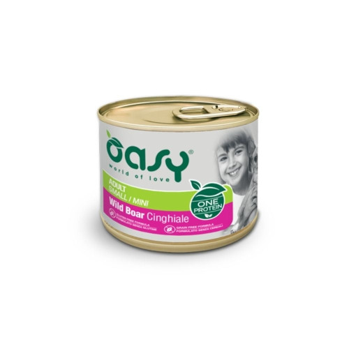 Влажный корм Oasy Dog Wet OAP Adult Small/Mini для взрослых собак малых пород, дикий кабан, 200 г