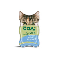 Влажный корм Oasy Cat Wet Delicatesse для взрослых кошек, паштет с треской, 85 г