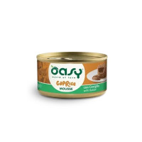 Вологий корм Oasy Cat Wet Caprice для дорослих котів, мус з кроликом, 85 г