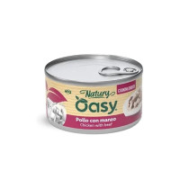 Влажный корм Oasy Cat Wet Natury для взрослых кошек, курица с говядиной, 85 г