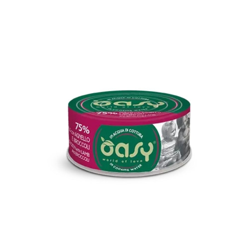 Влажный корм Oasy Cat Wet More Love для взрослых кошек, курица с ягненком и брокколи, 70 г