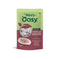 Влажный корм Oasy Cat Wet Natury для взрослых кошек, тунец с креветками, 70 г Влажный корм Oasy Cat Wet Natury для взрослых кошек, тунец с креветками, 70 г