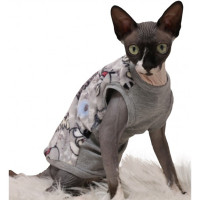 Майка Style Pets Angry Birds для котів, колір сірий, розмір M+ Майка Style Pets Angry Birds для котів, колір сірий, розмір M+