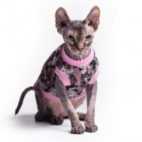Майка Style Pets Сamo pink для кошек, размер M-