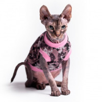 Майка Style Pets Сamo pink для кошек, размер XXL