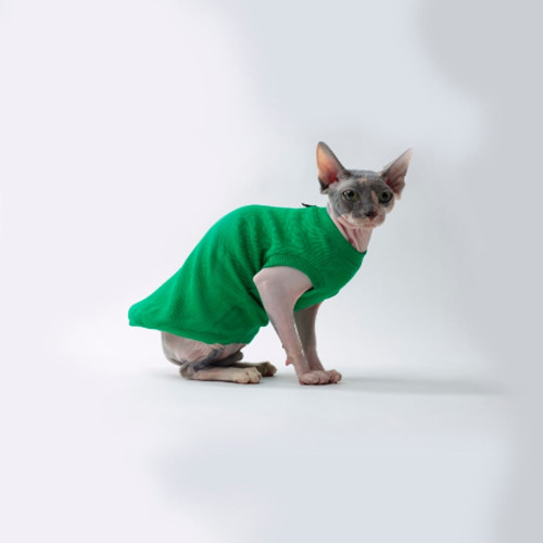 Майка Style Pets GLASS для кошек, цвет зеленый, размер L+ Майка Style Pets GLASS для кошек, цвет зеленый, размер L+