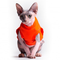 Майка Style Pets TVIXI для котів, колір помаранчевий, розмір L- Майка Style Pets TVIXI для котів, колір помаранчевий, розмір L-