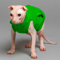 Майка Style Pets TVIXI для котів, колір зелений, розмір XL-