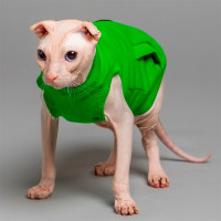 Майка Style Pets TVIXI для кошек, цвет зеленый, размер XL- Майка Style Pets TVIXI для кошек, цвет зеленый, размер XL-