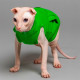 Майка Style Pets TVIXI для котів, колір зелений, розмір XS
