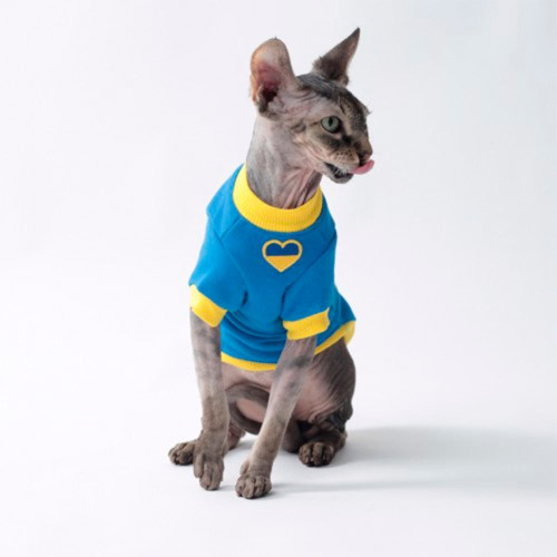 Кофта Style Pets UK Blue для котів, розмір S