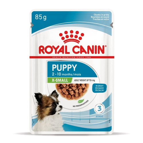 Влажный корм Royal Canin X-Small Puppy для щенков миниатюрных пород, 85 г