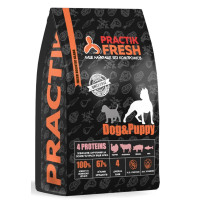Сухий корм Practik Fresh Dog&Puppy 4 Proteins для цуценят та собак середніх та великих порід, 1 кг Сухий корм Practik Fresh Dog&Puppy 4 Proteins для цуценят та собак середніх та великих порід, 1 кг