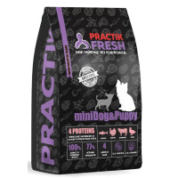 Сухой корм Practik Fresh Mini Dog&Puppy 4 Proteins для щенков и собак малых пород, 1 кг Сухой корм Practik Fresh Mini Dog&Puppy 4 Proteins для щенков и собак малых пород, 1 кг
