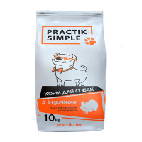 Сухий корм Practik Simple для дорослих собак, з індичкою, 10 кг Сухий корм Practik Simple для дорослих собак, з індичкою, 10 кг