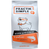 Сухой корм Practik Simple для взрослых собак, с рыбой, 5 кг Сухой корм Practik Simple для взрослых собак, с рыбой, 5 кг