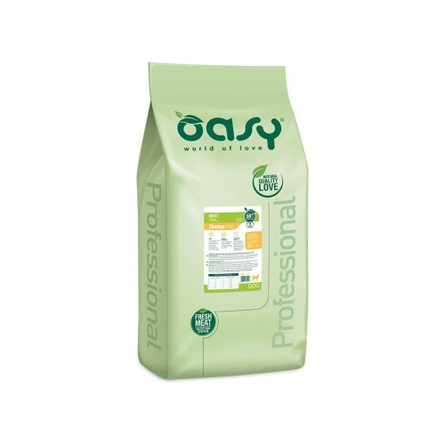 Сухий корм Oasy Dog Lifestage Adult Small для дорослих собак малих порід, курка, 4.5 кг