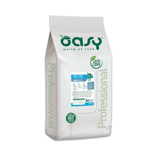 Сухой корм Oasy Dog OAP Puppy Medium/Large для щенков средних и крупных пород, ягненок, 4.5 кг