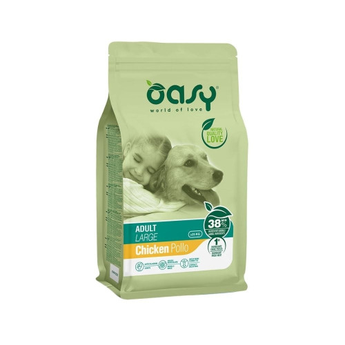 Сухий корм Oasy Dog Lifestage Adult Large для дорослих собак великих порід, курка, 3 кг
