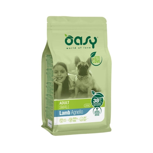 Сухий корм Oasy Dog Lifestage Adult Small для дорослих собак малих порід, ягня, 3 кг