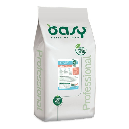 Сухий корм Oasy Dog OAP Puppy Small/Mini для цуценят малих порід, лосось, 18 кг