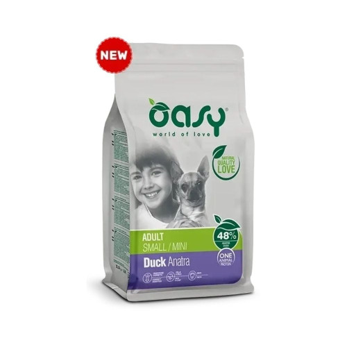 Сухий корм Oasy Dog OAP Adult Small/Mini для дорослих собак малих порід, качка, 0.8 кг