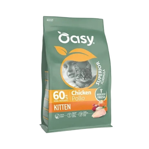 Сухой корм Oasy Dry Cat Superior Kitten для котят, курица, 0.3 кг