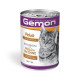 Влажный корм Gemon Cat Wet Adult для взрослых кошек, курица с индейкой, 415 г