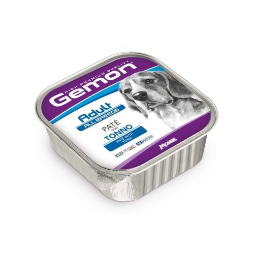Влажный корм Gemon Dog Wet Adult для взрослых собак, тунец, 150 г