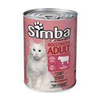 Влажный корм Monge Simba Cat Wet для кошек, с говядиной, 415 г Влажный корм Monge Simba Cat Wet для кошек, с говядиной, 415 г