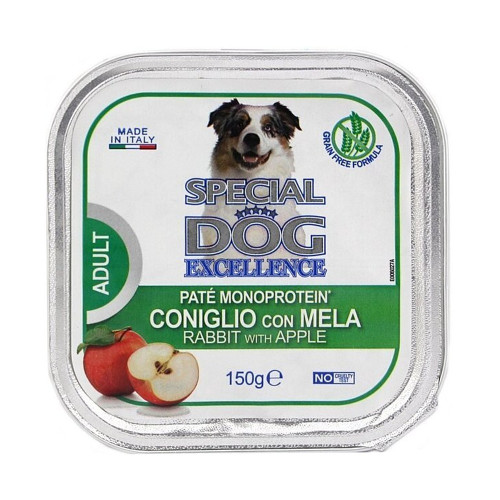 Вологий корм Monge SDE Dog Wet Fruit для собак, з кроликом та яблуками монопротеїн, 150 г Вологий корм Monge SDE Dog Wet Fruit для собак, з кроликом та яблуками монопротеїн, 150 г