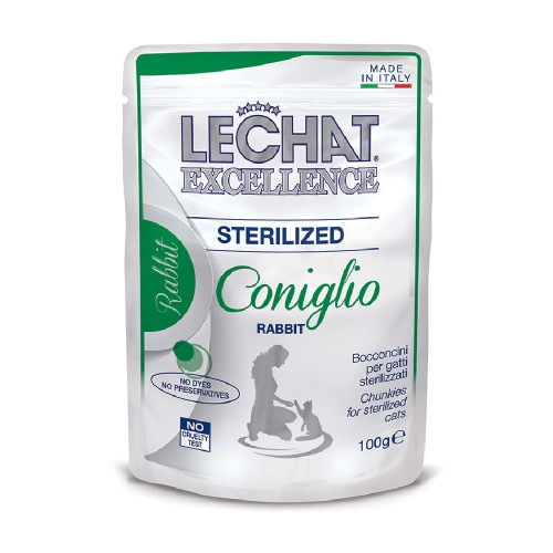 Вологий корм Monge LCE Cat Wet Sterilised для стерилізованих котів, з кроликом, 100 г Вологий корм Monge LCE Cat Wet Sterilised для стерилізованих котів, з кроликом, 100 г