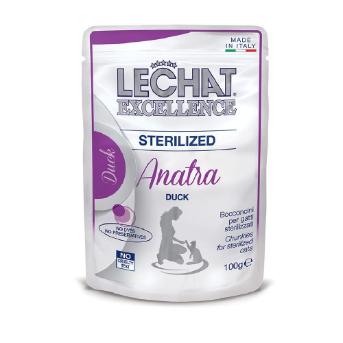 Вологий корм Monge LCE Cat Wet Sterilised для стерилізованих котів, з качкою, 100 г Вологий корм Monge LCE Cat Wet Sterilised для стерилізованих котів, з качкою, 100 г