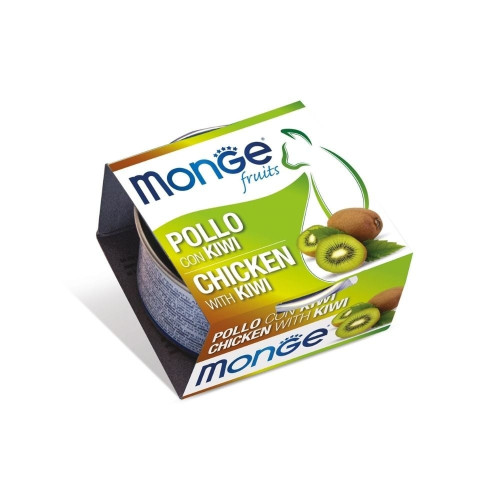 Вологий корм Monge Cat Wet Adult для дорослих котів, курка з ківі, 80 г Вологий корм Monge Cat Wet Adult для дорослих котів, курка з ківі, 80 г