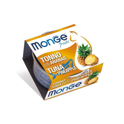 Вологий корм Monge Cat Wet Adult для дорослих котів, тунець з ананасом, 80 г Вологий корм Monge Cat Wet Adult для дорослих котів, тунець з ананасом, 80 г