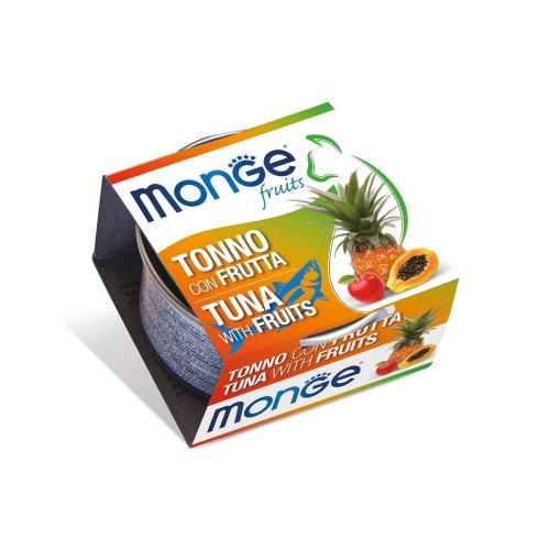 Вологий корм Monge Cat Wet Adult для дорослих котів, тунeць з фруктами, 80 г Вологий корм Monge Cat Wet Adult для дорослих котів, тунeць з фруктами, 80 г