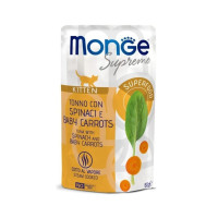 Влажный корм Monge Cat Wet Kitten для котят, тунец со шпинатом и молодой морковью, 80 г Влажный корм Monge Cat Wet Kitten для котят, тунец со шпинатом и молодой морковью, 80 г