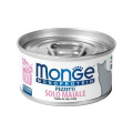 Вологий корм Monge Cat Wet Monoprotein для дорослих котів, м'ясні пластівці, свинина, 80 г