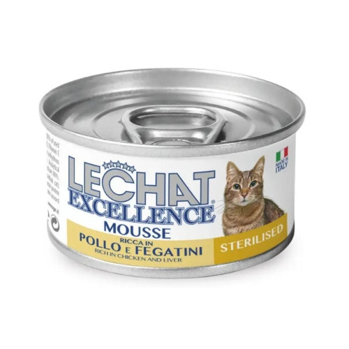 Вологий корм Monge LCE Cat Wet Sterilised для стерилізованих котів, курка з печінкою, 85 г