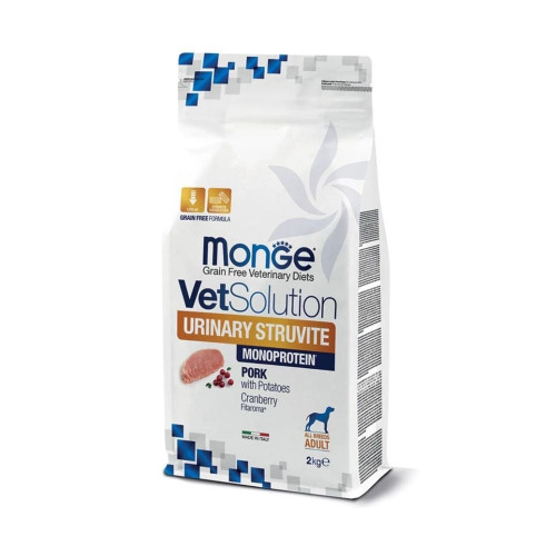 Сухий корм Monge VetSolution Urinary Struvite canine для дорослих собак, із сечокам’яною хворобою, 12 кг