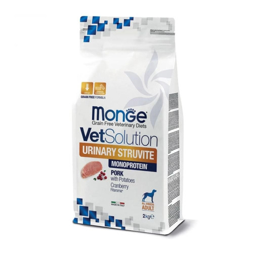 Сухий корм Monge VetSolution Urinary Struvite canine для дорослих собак, із сечокам’яною хворобою, 2 кг