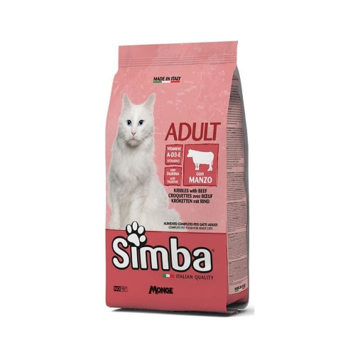 Сухий корм Monge Simba Cat для дорослих котів, яловичина, 400 г