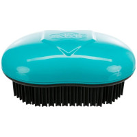 Щетка Trixie Upholstery Textile Brush для удаления шерсти с мебели и текстиля, 7×10 см, черно-бирюзовая