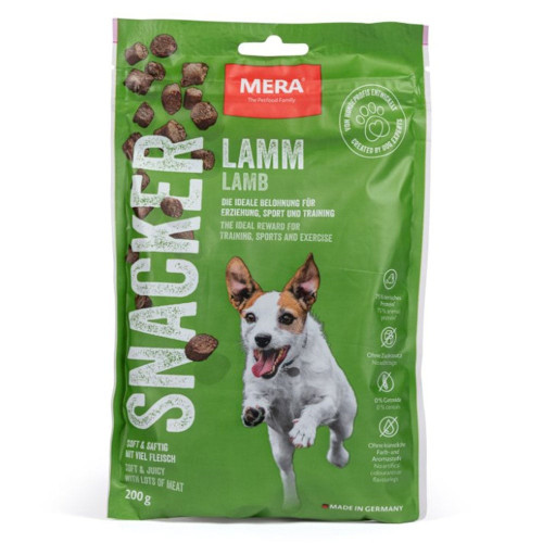 Ласощі Mera Snacker Lamm для собак, м'які снеки з ягням, 200 г