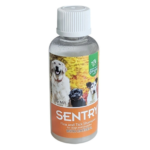 Шампунь Sentry Oatmeal от блох и клещей, для собак, 45 мл
